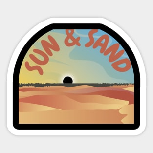 Sun N Sand Sticker